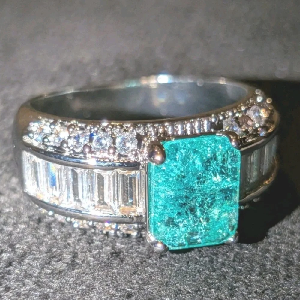 5 Ct Unisex Lab Created Diamond Sterling Silver 925 Ring For Male Or Female Sz 9